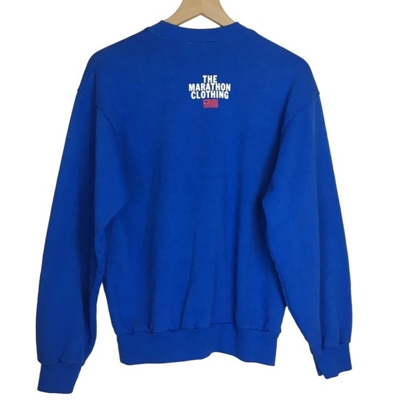 THE MARATHON CLOTHING TMC Prolific Self Made Sweatshirt Crew Neck Blue Small NWT - Picture 3 of 15